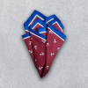 elegant satin pocket square in a rich color, perfect for formal occasions.
