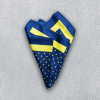 elegant satin pocket square in a rich color, perfect for formal occasions
