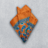 elegant satin pocket square in a rich color, perfect for formal occasions.