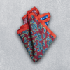 elegant satin pocket square in a rich color, perfect for formal occasions.