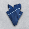 elegant satin pocket square in a rich color, perfect for formal occasions.