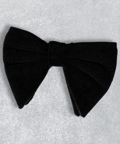 Black Velvet Butterfly Bow Tie