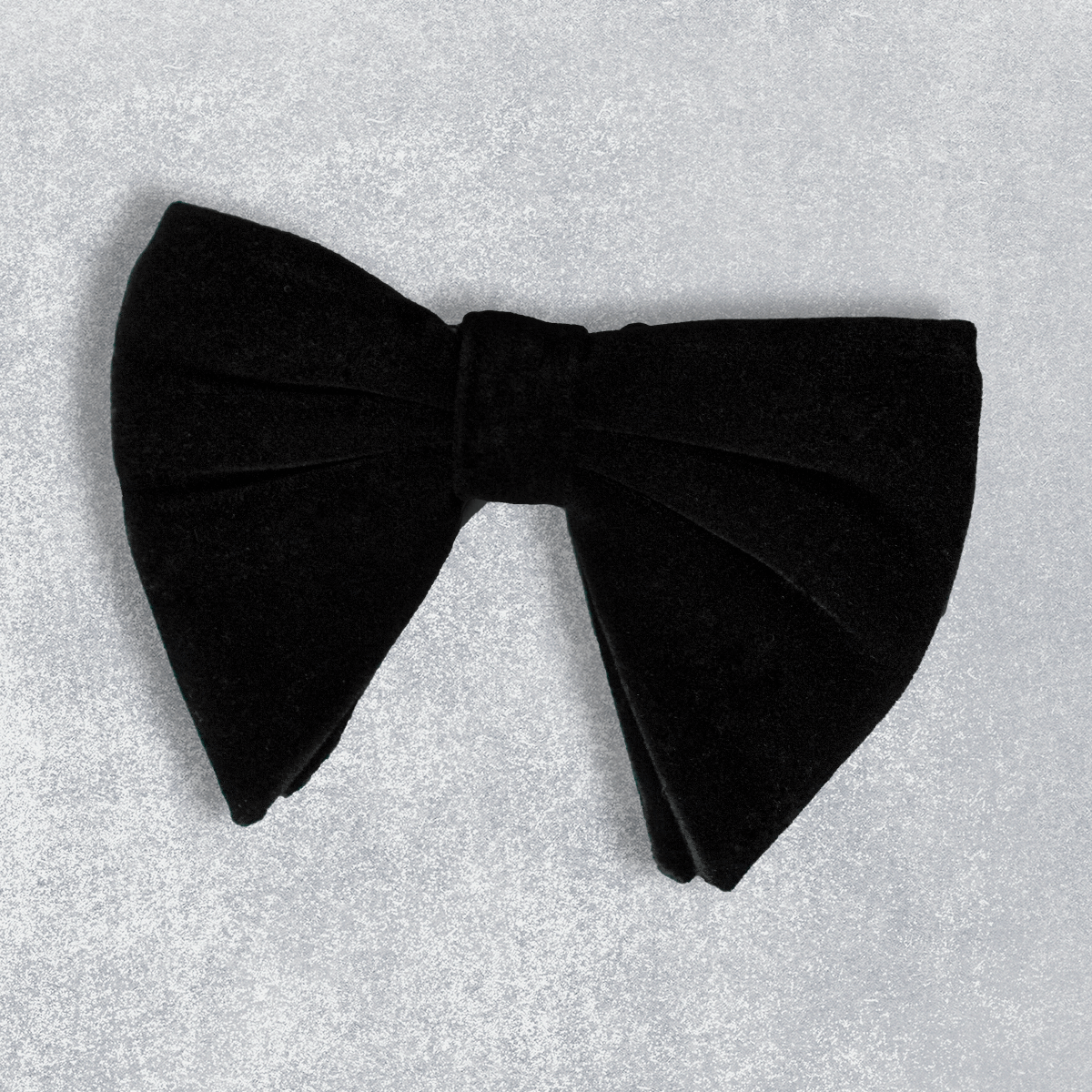 Black Velvet Butterfly Bow Tie