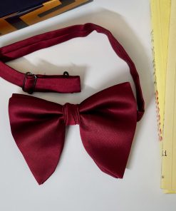 Maroon Butterfly Bow Tie